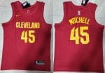 Cleveland Cavaliers #45 Donovan Mitchell Red Icon Swingman Jersey