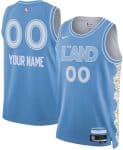 Cleveland Cavaliers Custom Light Blue 2024 City Heat Press Jersey