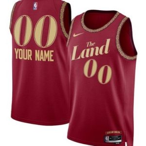 Cleveland Cavaliers Custom Red 2023 City Icon Heat Press Jersey