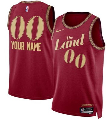 Cleveland Cavaliers Custom Red 2023 City Icon Heat Press Jersey