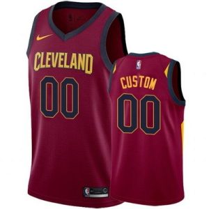 Cleveland Cavaliers Custom Red Icon Hot Press Jersey