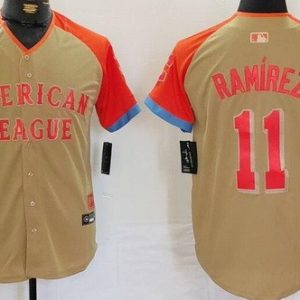Cleveland Guardians #11 Jose Ramirez Gray 2024 All Star Limited Jersey