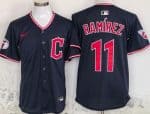 Cleveland Guardians #11 Jose Ramirez Navy Limited Jersey
