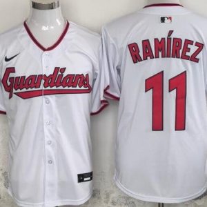 Cleveland Guardians #11 Jose Ramirez White Limited Jersey