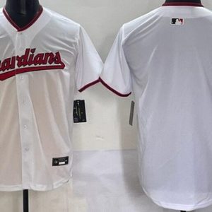 Cleveland Guardians Blank White Limited Jersey
