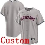 Cleveland Guardians Customized Gray Cool Base Jersey