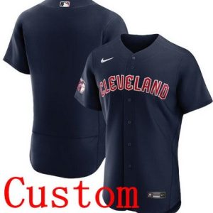 Cleveland Guardians Customized Navy Authentic Jersey