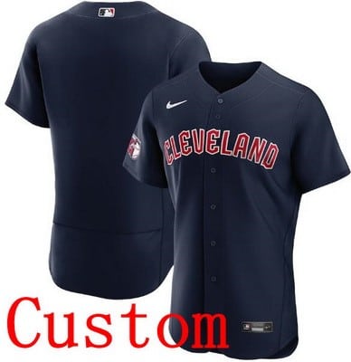 Cleveland Guardians Customized Navy Authentic Jersey
