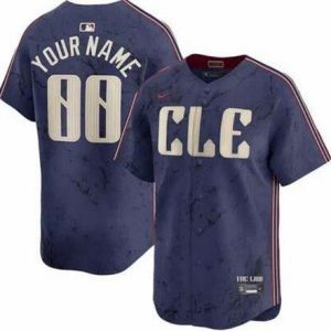 Cleveland Guardians Customized Navy City Connect Limited Jersey