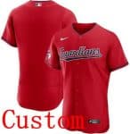 Cleveland Guardians Customized Red Authentic Jersey