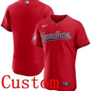 Cleveland Guardians Customized Red Authentic Jersey