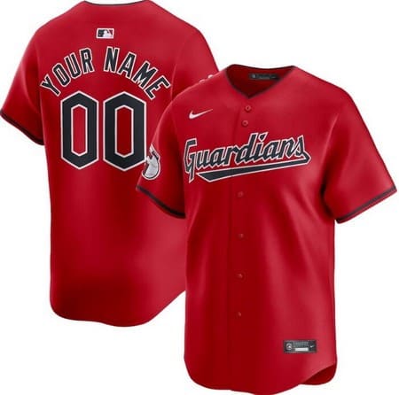 Cleveland Guardians Customized Red Limited Jersey
