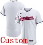Cleveland Guardians Customized White Authentic Jersey