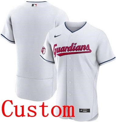 Cleveland Guardians Customized White Authentic Jersey