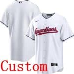 Cleveland Guardians Customized White Cool Base Jersey