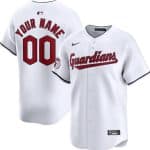 Cleveland Guardians Customized White Limited Jersey