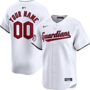 Cleveland Guardians Customized White Limited Jersey