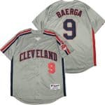 Cleveland Indians #9 Carlos Baerga Gray 1993 Turn Back The Clock Jersey
