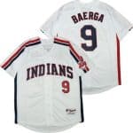 Cleveland Indians #9 Carlos Baerga White 1993 Turn Back The Clock Jersey