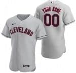 Cleveland Indians Customized Gray Authentic Jersey