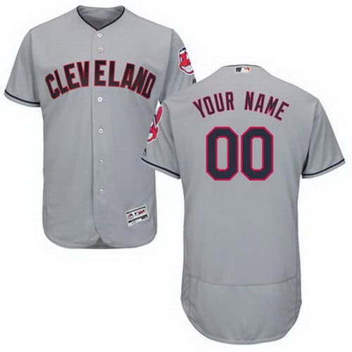 Cleveland Indians Customized Gray FlexBase Jersey
