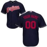 Cleveland Indians Customized Navy Blue Cool Base Jersey