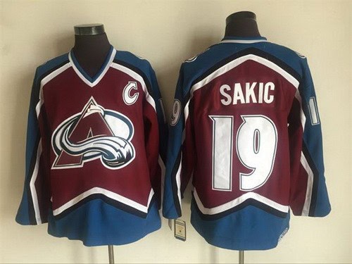 Colorado Avalanche #19 Joe Sakic Red Retro Jersey