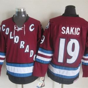 Colorado Avalanche #19 Joe Sakic Red Throwback Jersey