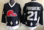 Colorado Avalanche #21 Peter Forsberg Navy Throwback Jersey
