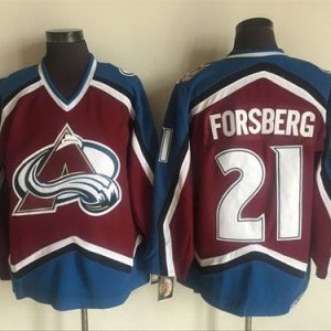 Colorado Avalanche #21 Peter Forsberg Red Retro Jersey