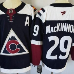 Colorado Avalanche #29 Nathan MacKinnon Navy Authentic Jersey