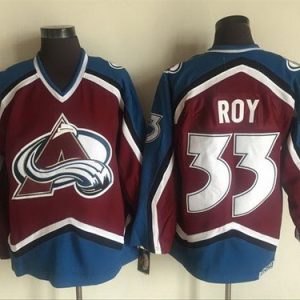 Colorado Avalanche #33 Patrick Roy Red Retro Jersey