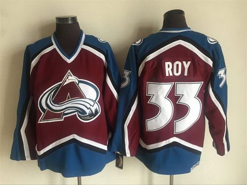 Colorado Avalanche #33 Patrick Roy Red Retro Jersey