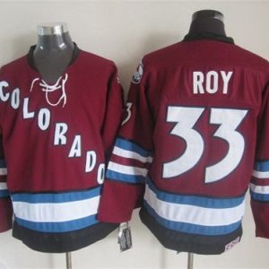 Colorado Avalanche #33 Patrick Roy Red Throwback Jersey