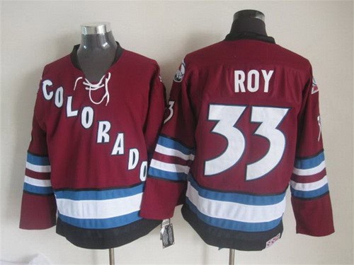 Colorado Avalanche #33 Patrick Roy Red Throwback Jersey