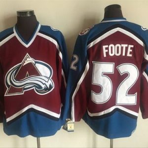 Colorado Avalanche #52 Adam Foote Red Retro Jersey