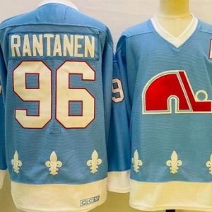 Colorado Avalanche #96 Mikko Rantanen Light Blue Throwback Jersey