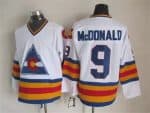 Colorado Avalanche #9 Lanny McDonald White Throwback Jersey