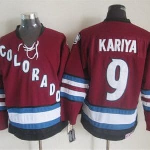 Colorado Avalanche #9 Paul Kariya Red Throwback Jersey