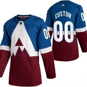 Colorado Avalanche Customized Blue Red 2020 Stadium Series Authentic Jersey
