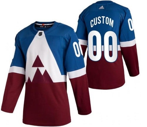 Colorado Avalanche Customized Blue Red 2020 Stadium Series Authentic Jersey