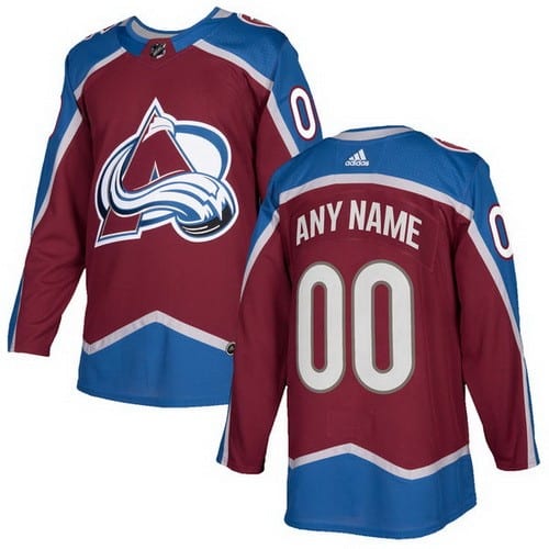 Colorado Avalanche Customized Red Authentic Jersey
