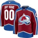 Colorado Avalanche Customized Red Fanatics Authentic Jersey