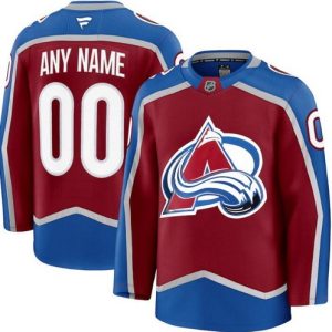 Colorado Avalanche Customized Red Fanatics Authentic Jersey