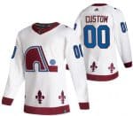 Colorado Avalanche Customized White 2021 Reverse Retro Authentic Jersey