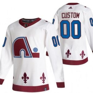 Colorado Avalanche Customized White 2021 Reverse Retro Authentic Jersey
