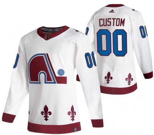 Colorado Avalanche Customized White 2021 Reverse Retro Authentic Jersey