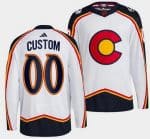 Colorado Avalanche Customized White 2022 Reverse Retro Authentic Jersey