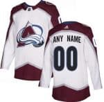 Colorado Avalanche Customized White Authentic Jersey