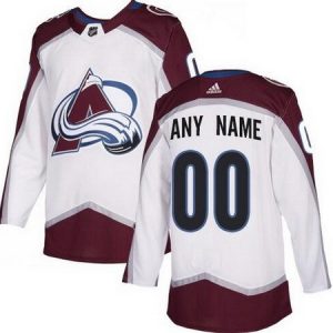 Colorado Avalanche Customized White Authentic Jersey